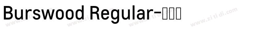 Burswood Regular字体转换